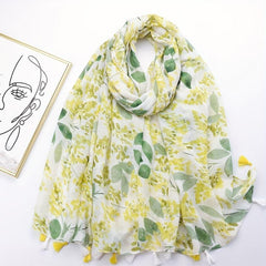 Tassel Scarf Spring & Summer Shawl Casual Windproof Head Wrap