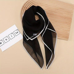 Satin Head Scarf Thin Breathable Square Scarf 69x85 cm
