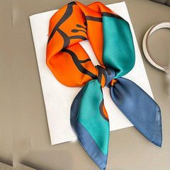 Ginkgo Leaf Flower Bandana Silk Scarf Casual Shawl Wrap Head Wrap