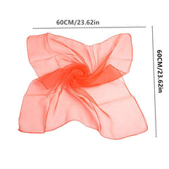Colorful Chiffon Square Scarf Beach Shawl Lady Neck Warmer Wrap Bandana
