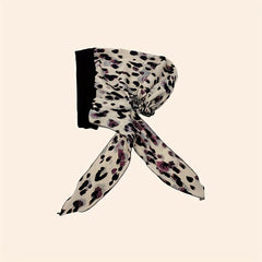 Leopard Print Head Wraps Hot Stamping Turban Bonnet Elastic Chemo Cap