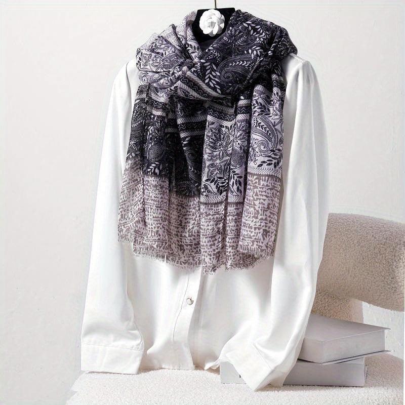 Paisley Printed Scarf Boho Headband Windproof Scarf