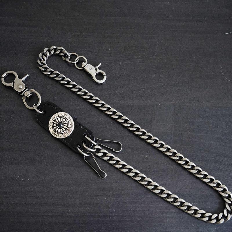Punk Metal Hanging Chain Accessories Waist Chain Male Hip Hop
