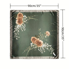 Square Satin Scarf for Workplace