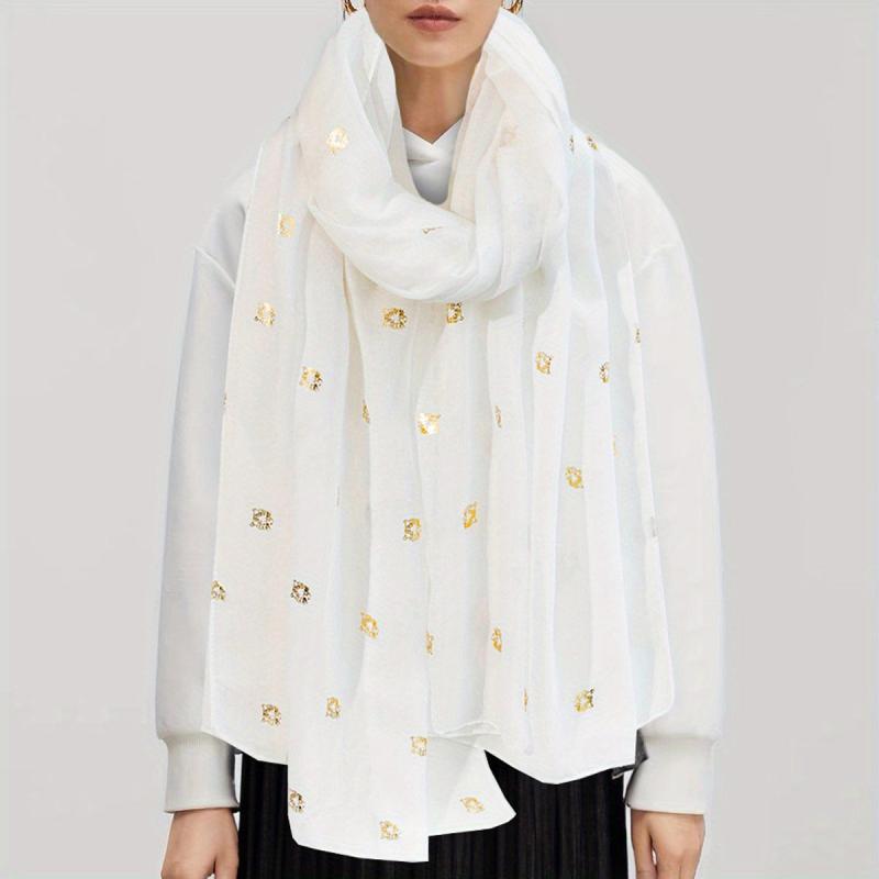 Tiger Head Hot Stamping Scarf Solid Shawl Classic Windproof Head Wrap