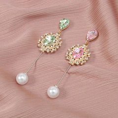 Faux Pearl Rhinestone Pin Brooches for Scarf Dresses
