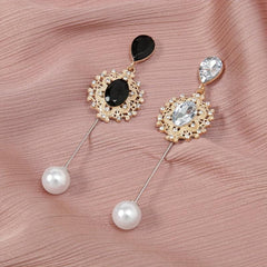 Faux Pearl Rhinestone Pin Brooches for Scarf Dresses