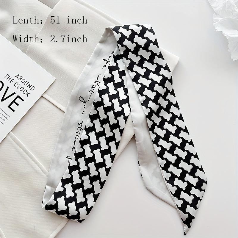 Classic Twilly Scarf for Women Hair Tie Neckwear