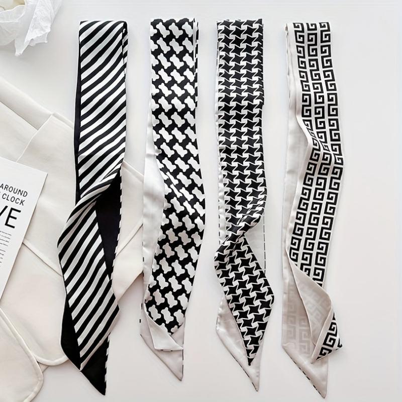 Classic Twilly Scarf for Women Hair Tie Neckwear