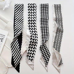 Classic Twilly Scarf for Women Hair Tie Neckwear