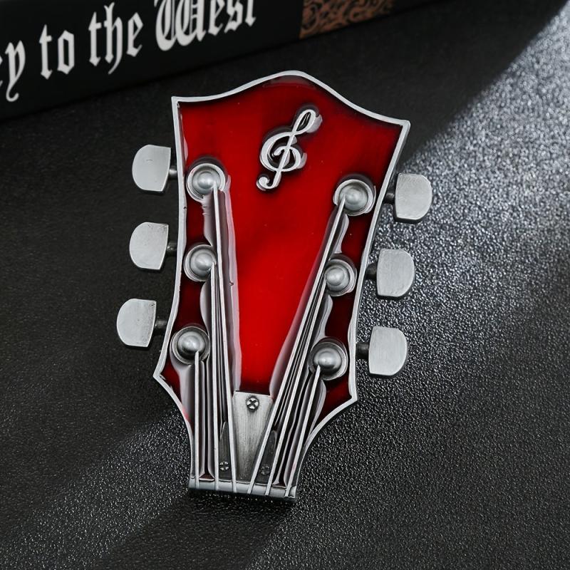 Guitar Music Headstock Belt Buckle For Men