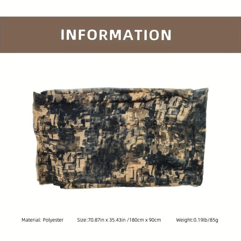 Women's Warm Scarf Long Shawl Linen Feel Light Soft Beach Towel Travel
