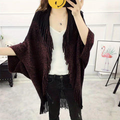 Irregular Large Blanket Shawl Women Warm Sweater Cardigan