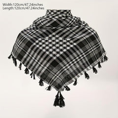 Desert Scarf Retro Tassel Shawl Arab Scarf