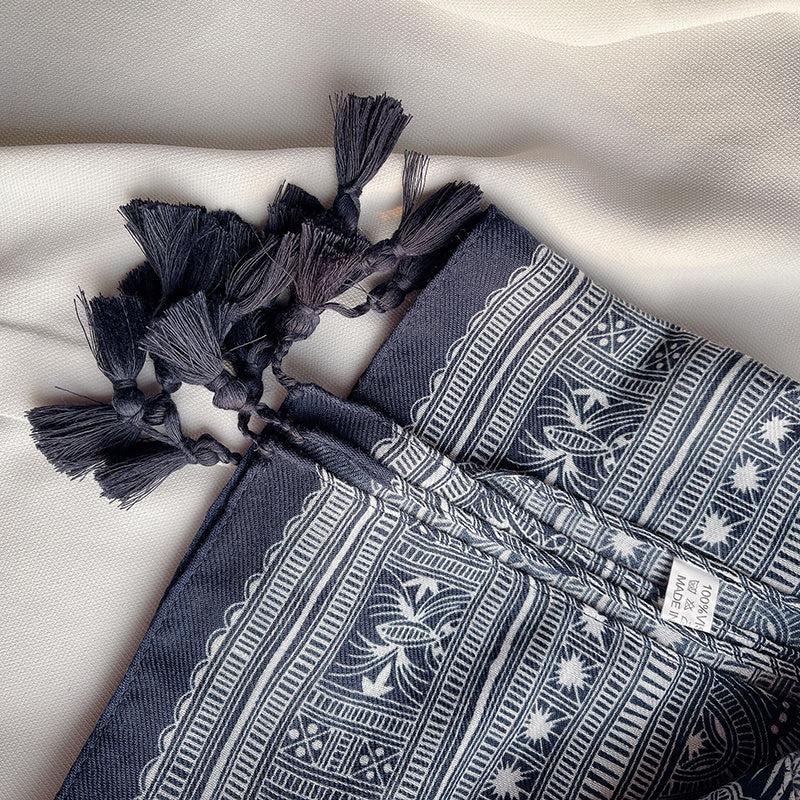 Boho Paisley Print Scarf Thin Shawl Neckerchief Head Wrap Bandana