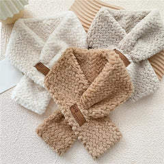 Plush Small Scarf Female Winter Faux Fur Neck Collar Soft Warmer Wrap