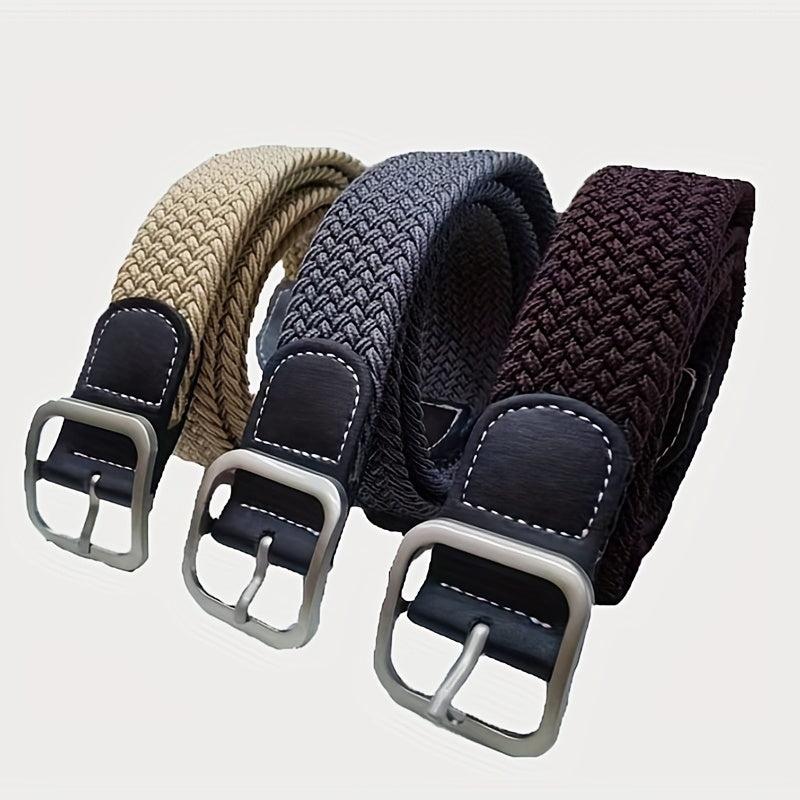 Set of 5 Elastic Belts - Coffee