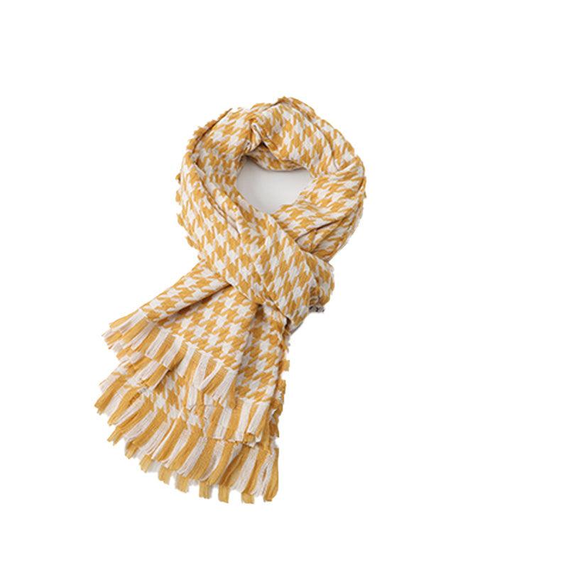 Winter Warm Plaid Scarf Lightweight Soft Casual Blanket