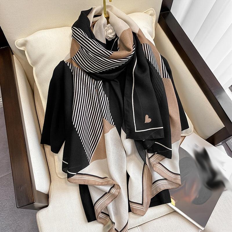Silk Scarf Women Winter Warm Shawl Lightweight Neckerchief