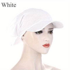 Women's Candy Lace Up Turban Head Wrap Sun Visor Cap