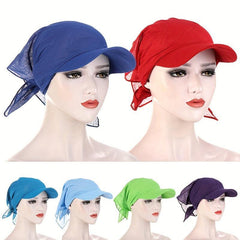 Women's Candy Lace Up Turban Head Wrap Sun Visor Cap