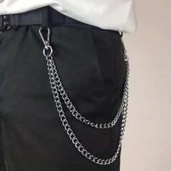 Men's Minimalist Punk Hiphop Pant Chain