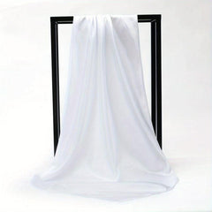 Solid Satin Shawl Bandana Silk Square Scarf Head Wrap Classic Sunscreen Travel