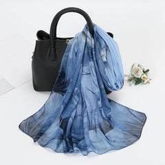 Floral Pattern Scarf Shawl Sunscreen Shawls Lightweight Print Scarfs Women