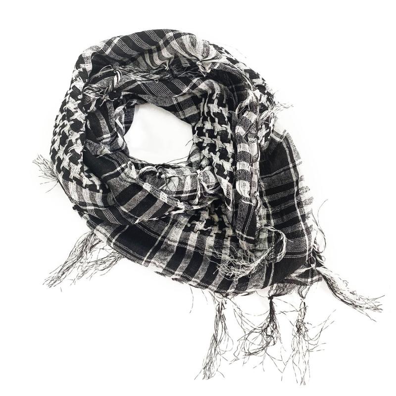 Unisex Tactical Tassel Triangle Scarf Military Shemagh Arab Desert Keffiyeh Wrap