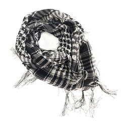 Unisex Tactical Tassel Triangle Scarf Military Shemagh Arab Desert Keffiyeh Wrap