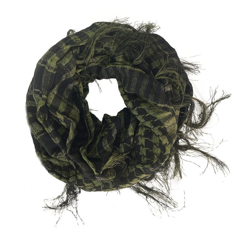Unisex Tactical Tassel Triangle Scarf Military Shemagh Arab Desert Keffiyeh Wrap