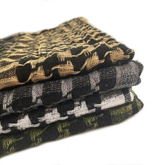 Unisex Tactical Tassel Triangle Scarf Military Shemagh Arab Desert Keffiyeh Wrap