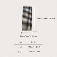 Winter Cashmere Plaid Thick Scarf Shawl