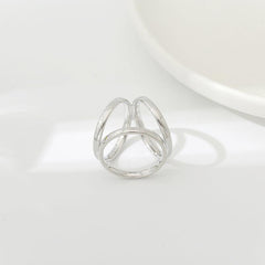 Geometric Criss Cross Scarf Buckle 1pc For Women Scarf