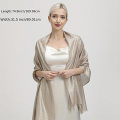 Glam Tassel Shawl Sparkles in the Sun Party Wrap