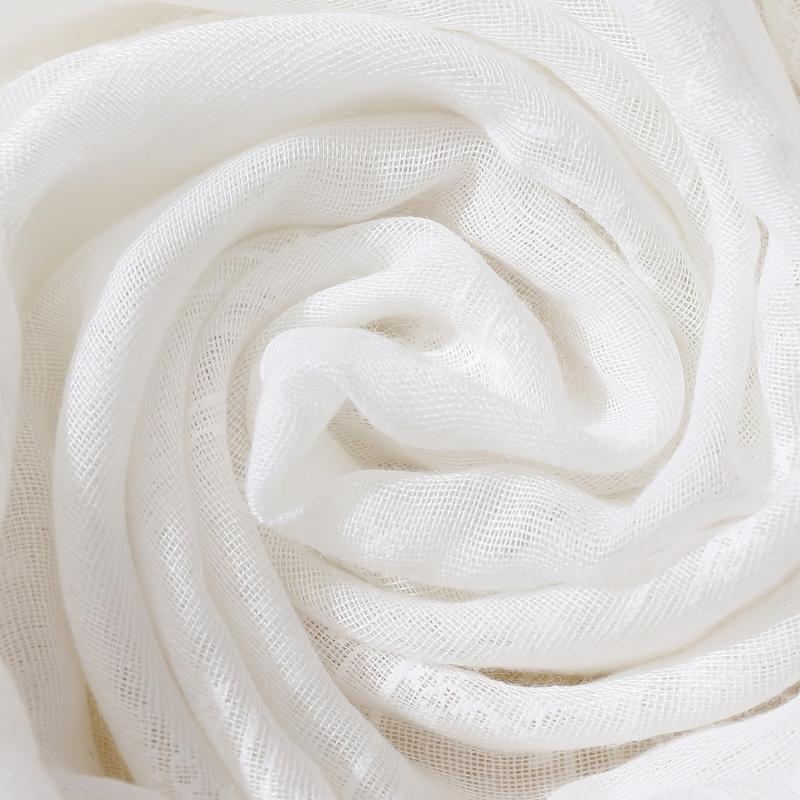 Linen Print Scarf Solid Winter Scarf Women