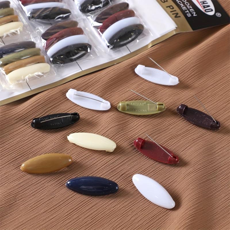 4pcs Oval Scarf Pin Brooch Hijab Shawl Clip Sweater Buckle Women