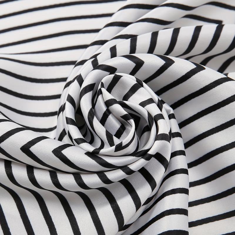 Striped Square Scarf & Casual Neckerchief Bandana