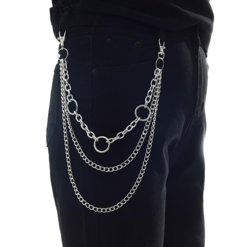 Vintage Metal Chain For Jeans Pants Keychains Men Unisex