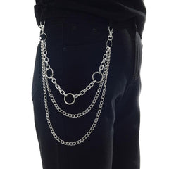 Vintage Metal Chain For Jeans Pants Keychains Men Unisex