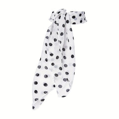 Polka Dot Print Chiffon Neckerchief Square Scarf Bandana Hair Accessories