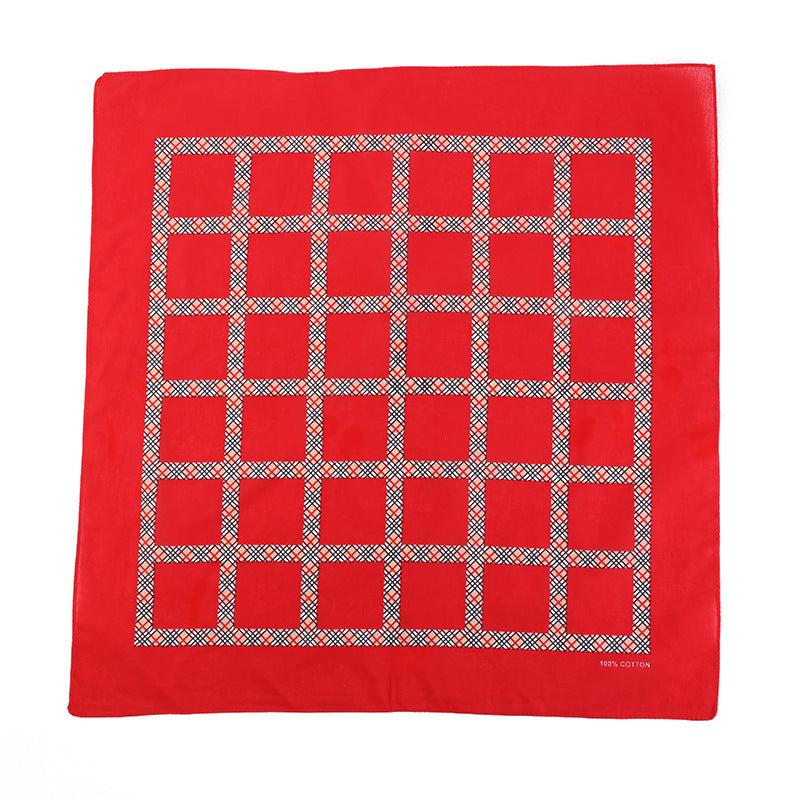 Dotted Print Bandana Hip Hop Square Scarf Cotton Neckerchief Unisex