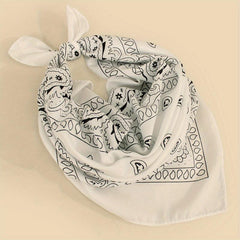Classic Paisley Print Bandana Vintage Square Scarf Head Wraps