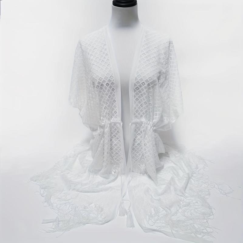 Lace Shawl Sunscreen Cardigan Wrap Loose Smock Beach Shawl