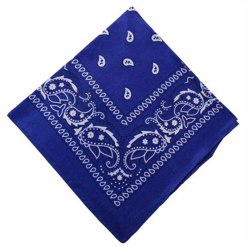 Paisley Print Bandana Casual Square Scarf Hair Accessories For Women