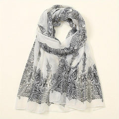 Breathable Print Scarf Sunscreen Shawl Casual Outdoor Wrap