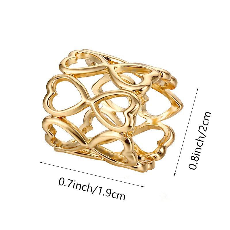 Heart Pattern Scarf Ring Metal Clip Shawl Clip Jewelry