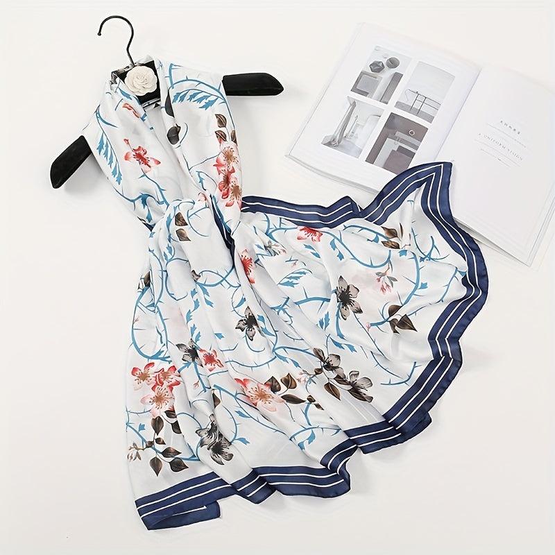 Geometric Print Scarf Lightweight Sunscreen Breathable Shawl Wraps