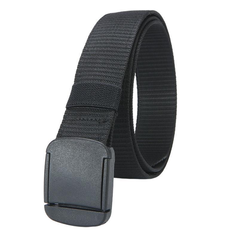 Men's Nylon Woven Canvas Zip Belt for Outdoor Sports
