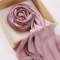 Crinkle Satin Scarf Hijab Solid Classic Shawl Head Wrap Women